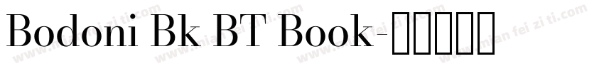 Bodoni Bk BT Book字体转换